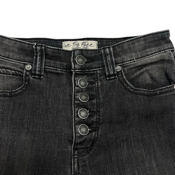 Free People We The Free Flare Bell Bottom Jeans High Rise Denim Super Flared 25 - Picture 11 of 13